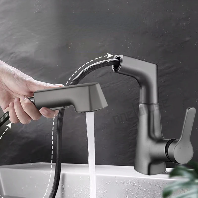 Выдвижной смеситель для раковины, серый кран для ванной комнаты, шкафа, для горячей и холодной воды, из меди, универсальный, для умывальника
Выдвижной смеситель для раковины, серый кран для ванной комнаты, шкафа, для горячей и холодной воды, из меди, универсальный, для умывальника