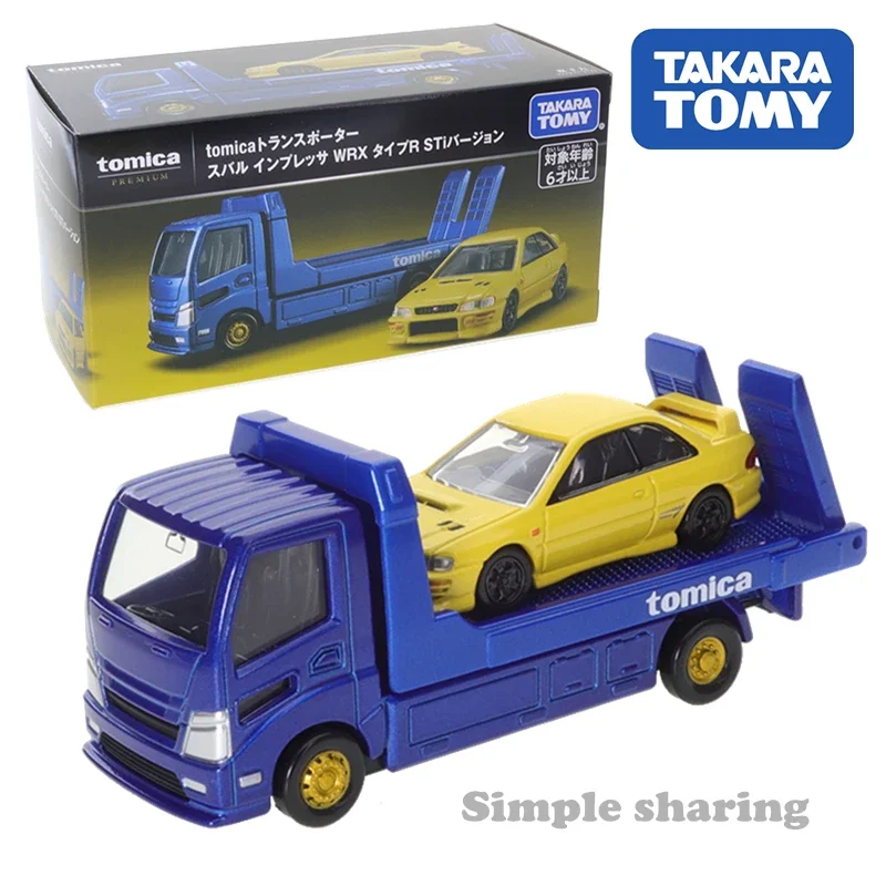 

Takara Tomy Tomica Transporter Subaru Impreza WRX Type R STi Version Metal Diecast Model Car Kids Toys Gift