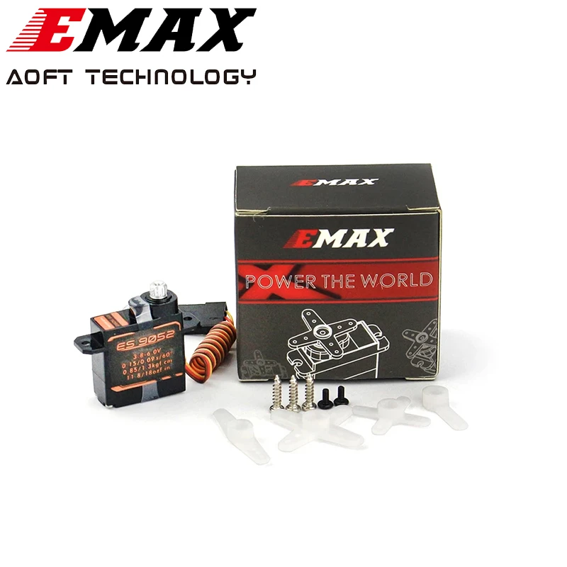 Original EMAX ES9052 5.5g Mini Digital Metal Servo with Gears for Rc F3P airplane/Rc fixed-wing drone part DIY
Original EMAX ES9052 5.5g Mini Digital Metal Servo with Gears for Rc F3P airplane/Rc fixed-wing drone part DIY