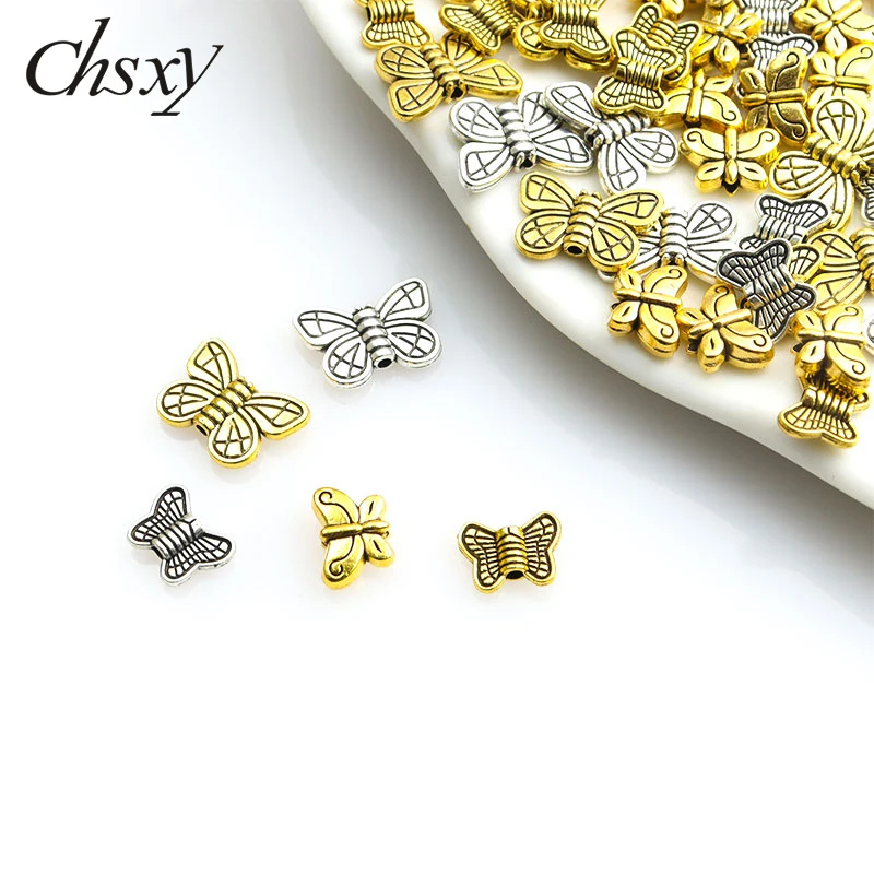 30/40/100pcs Butterfly Spacer Beads Charms Antique Silver/Gold Color Loose Bead For Jewelry Making Findings Bracelet Accessories
30/40/100pcs Butterfly Spacer Beads Charms Antique Silver/Gold Color Loose Bead For Jewelry Making Findings Bracelet Accessories