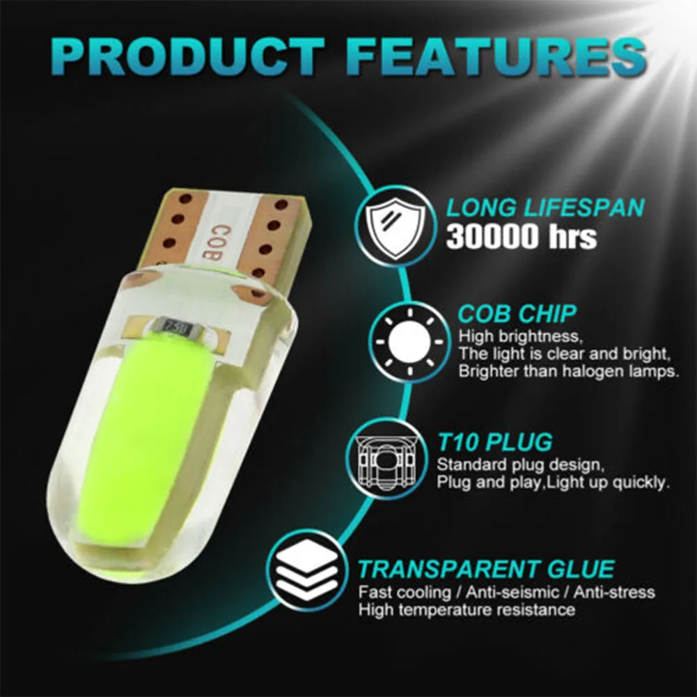 Длительный срок службы T10 Led Blub COB DC 12V светильник двери зеленый номерной знак светильник крыши светильник для чтения
Длительный срок службы T10 Led Blub COB DC 12V светильник двери зеленый номерной знак светильник крыши светильник для чтения