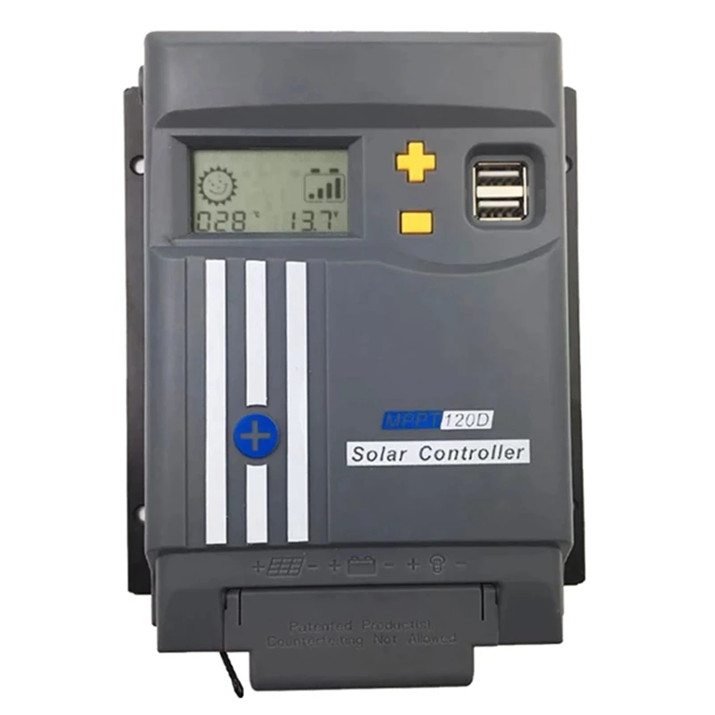 Контроллер заряда солнечных батарей MPPT120D 20A MPPT 12/24 в, контроллер солнечных батарей для литиевых батарей Lifepo4
Контроллер заряда солнечных батарей MPPT120D 20A MPPT 12/24 в, контроллер солнечных батарей для литиевых батарей Lifepo4