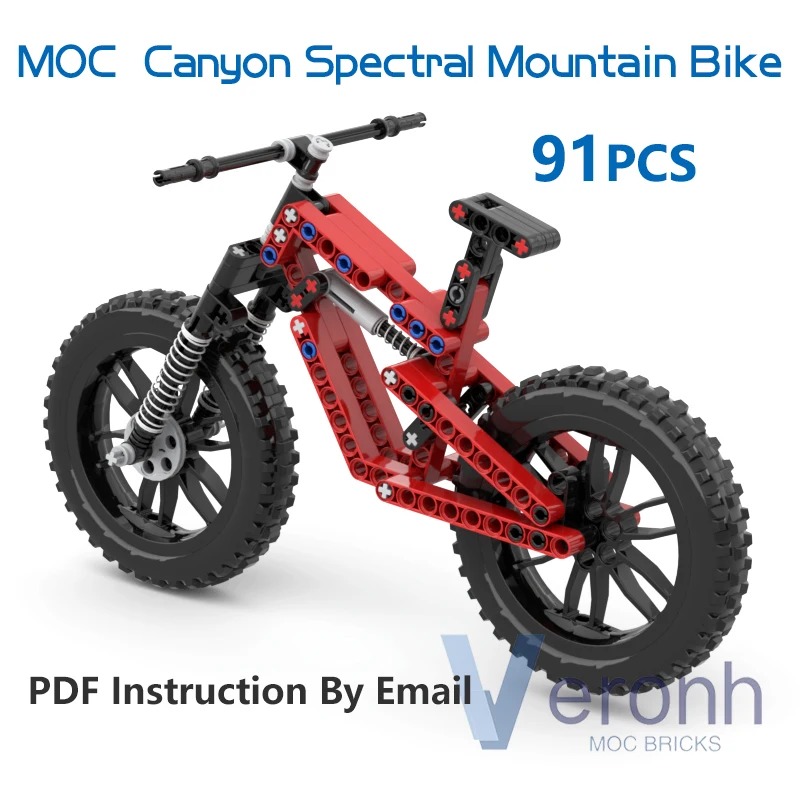 Creative Canyon Spectral Mountain Bike Model Building Blocks Motorcycle Wheel High-Tech MOC Assembly Bricks Educational Kid Toys
Creative Canyon Spectral Mountain Bike Model Building Blocks Motorcycle Wheel High-Tech MOC Assembly Bricks Educational Kid Toys