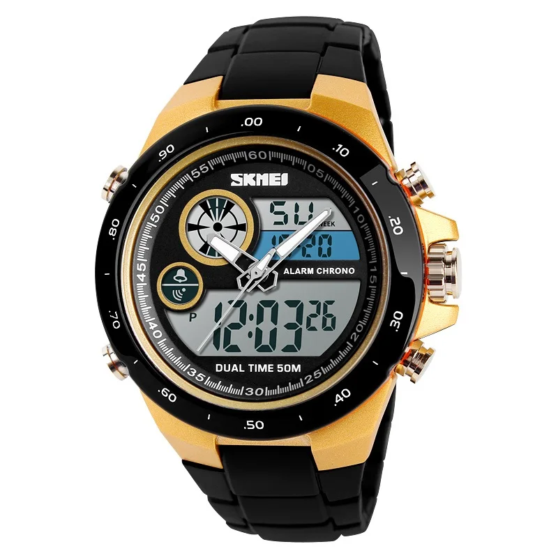 Fashion Digital Sport Watch SKMEI Men's Watch Double Time Luminous Display Electronic Bracelet Luxury Mens Watch Alarm Clock Man
Fashion Digital Sport Watch SKMEI Men's Watch Double Time Luminous Display Electronic Bracelet Luxury Mens Watch Alarm Clock Man