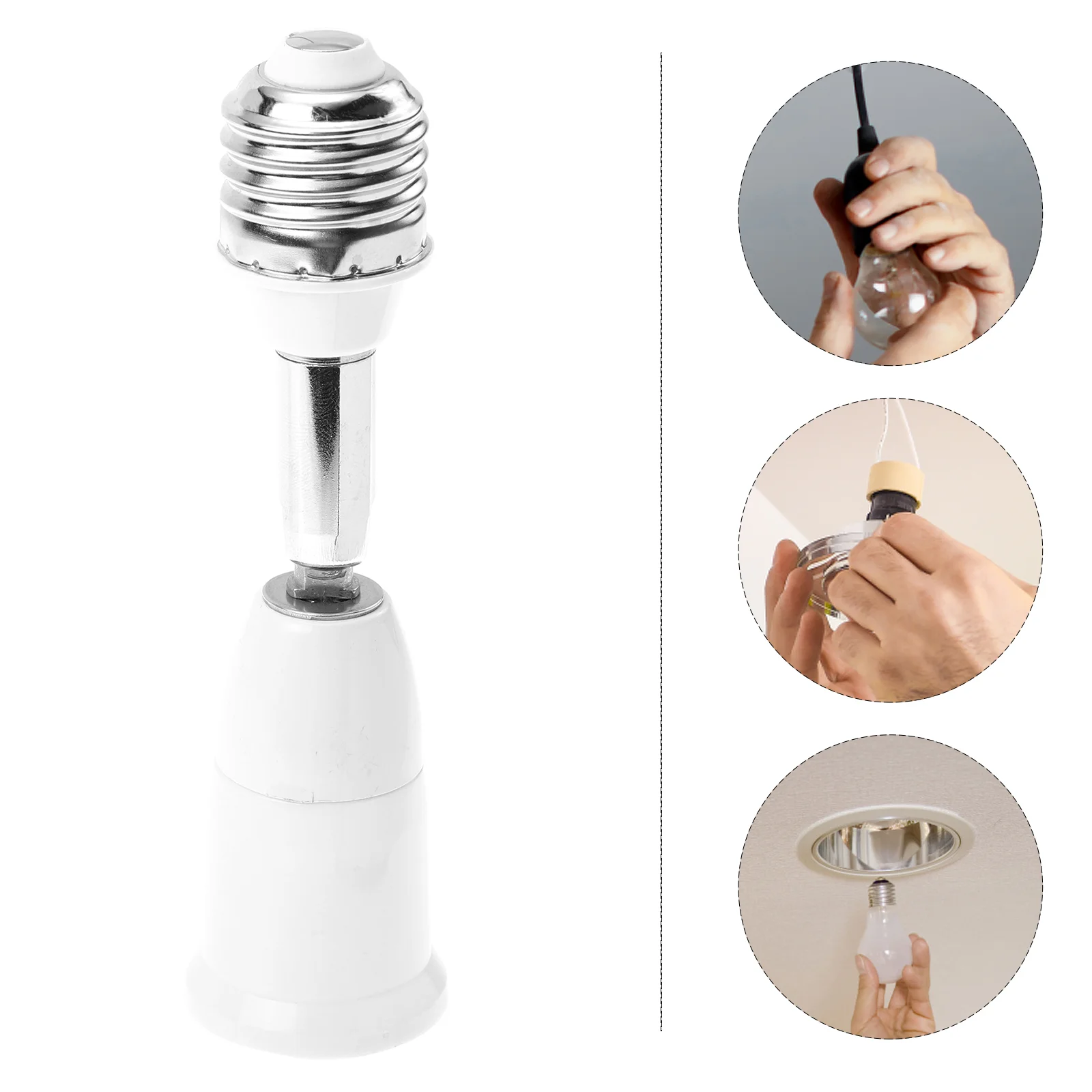 2 шт. гибкий преобразователь лампы E27 в E27 Базовый адаптер для светодиодной лампы
2 шт. гибкий преобразователь лампы E27 в E27 Базовый адаптер для светодиодной лампы