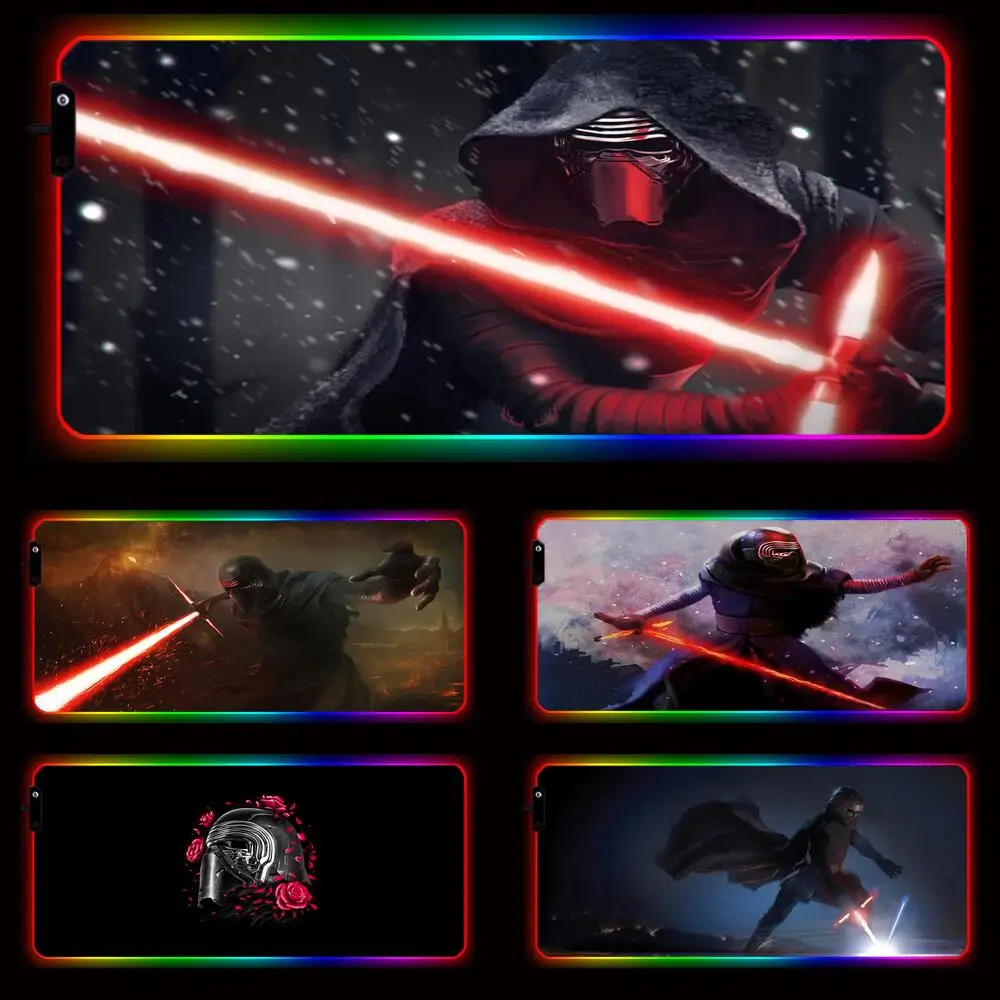 Коврик Kylo Ren для мышек с RGB-подсветкой в стиле Звездных войн, большой игровой компьютерный ПК, светодиодная клавиатура, игровые аксессуары, Н... 
Коврик Kylo Ren для мышек с RGB-подсветкой в стиле Звездных войн, большой игровой компьютерный ПК, светодиодная клавиатура, игровые аксессуары, Н...