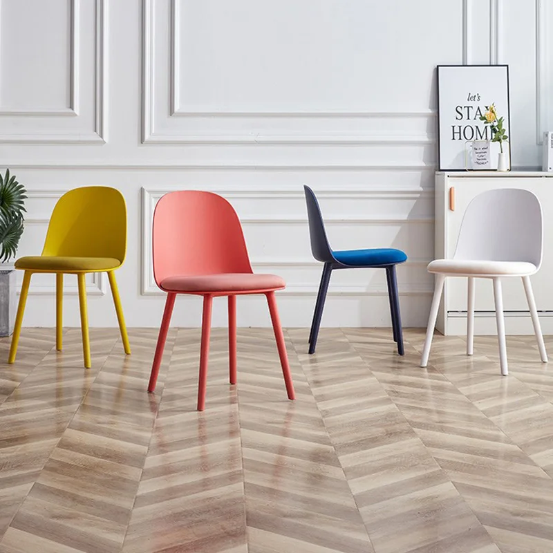 Nordic Plastic Dining Chair Design Makeup Modern Minimalist Dining Chairs Stool Backrest Sillas De Comedor Living Room Furniture
Nordic Plastic Dining Chair Design Makeup Modern Minimalist Dining Chairs Stool Backrest Sillas De Comedor Living Room Furniture