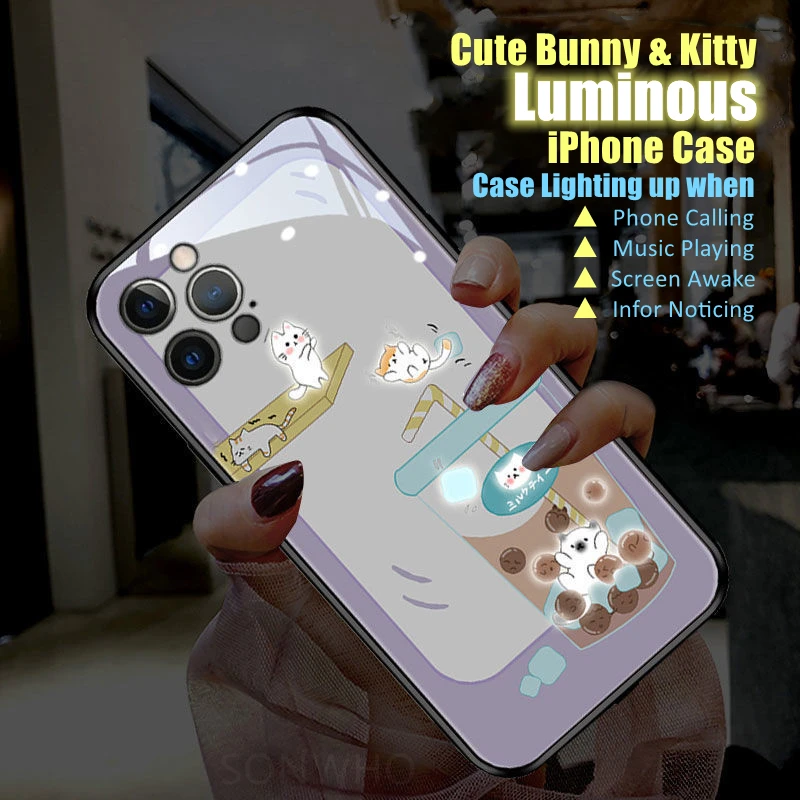 Cute Voice Sensing LED Light Luminous Case for OPPO Reno4 Reno5 Reno6 Reno7 Reno8 Find X5 Pro Plus Se Accessory Birthday Gift
Cute Voice Sensing LED Light Luminous Case for OPPO Reno4 Reno5 Reno6 Reno7 Reno8 Find X5 Pro Plus Se Accessory Birthday Gift