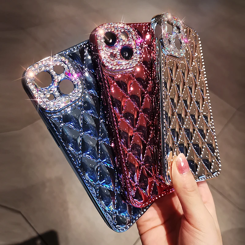 Light Luxury Rhinestone Lens for IPhone 13 12 11 Pro Max Electroplating Protective Cover For IPhone 11 12 13 Mobile Phone Case
Light Luxury Rhinestone Lens for IPhone 13 12 11 Pro Max Electroplating Protective Cover For IPhone 11 12 13 Mobile Phone Case