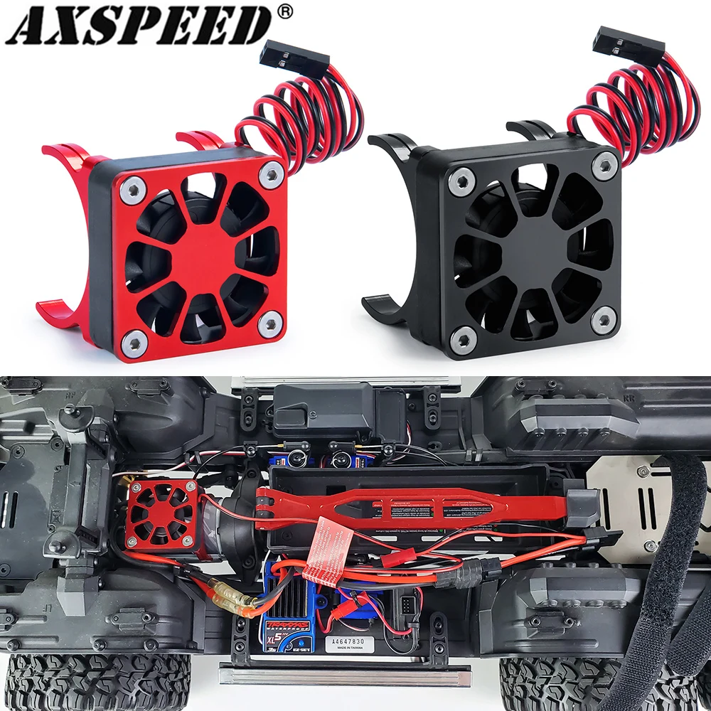 AXSPEED RC Car Motor Radiator Cover Cooling Fan Motor Heatsink Temperature Control for 1/10 RC Crawler Traxxas TRX-4 Parts 
AXSPEED RC Car Motor Radiator Cover Cooling Fan Motor Heatsink Temperature Control for 1/10 RC Crawler Traxxas TRX-4 Parts