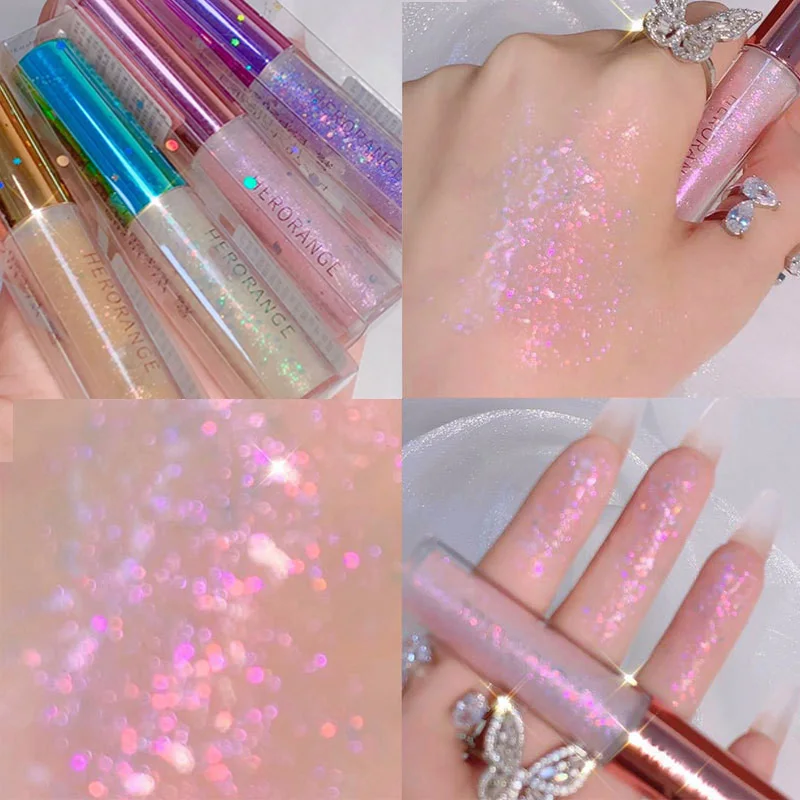 4 colors Shiny Diamond Liquid Eyeshadow Waterproof Long Lasting Glitter Eye Shadow Makeup Shimmer Highlighter Beauty Cosmetic
4 colors Shiny Diamond Liquid Eyeshadow Waterproof Long Lasting Glitter Eye Shadow Makeup Shimmer Highlighter Beauty Cosmetic