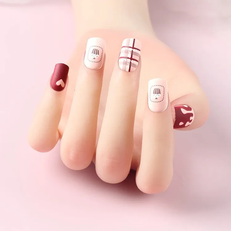 24P French Bow Knot Armor Nail Art Fake Nails Full Coverage Handmade Coffin Cute Kawaii Press-On Nails Tip Reusable False Nail
24P French Bow Knot Armor Nail Art Fake Nails Full Coverage Handmade Coffin Cute Kawaii Press-On Nails Tip Reusable False Nail