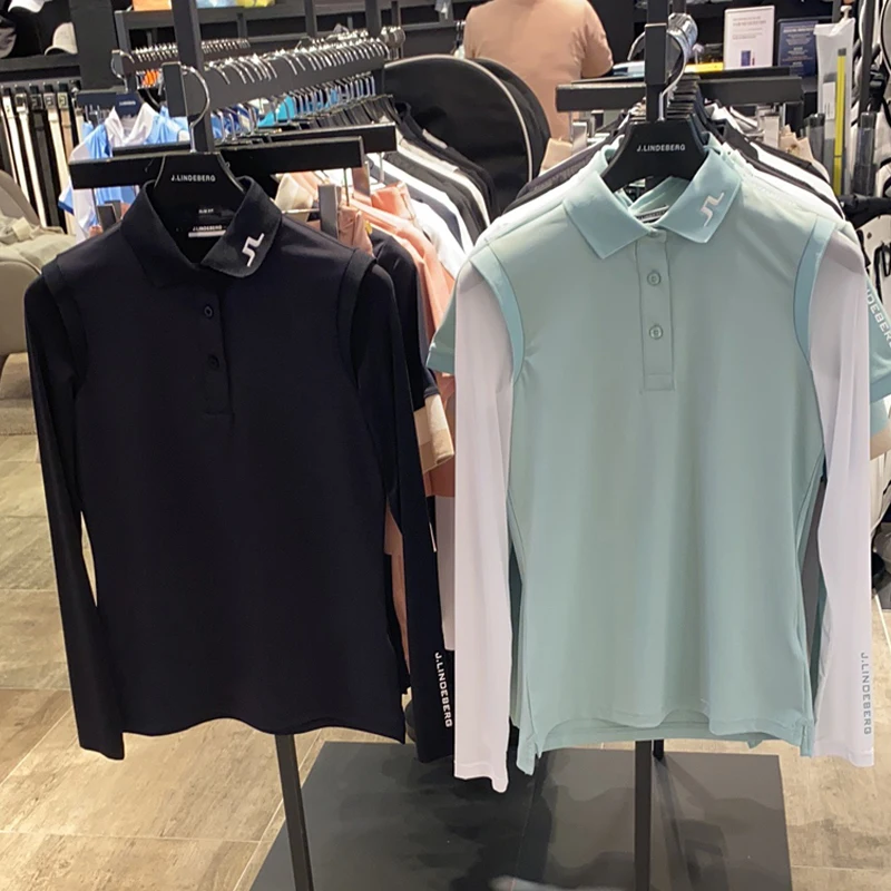 2022 Spring/Summer Golf Clothing Ladies' Ice Silk Sunscreen Breathable Long Sleeve T-Shirt Korean Slim Women's Base Shirt
2022 Spring/Summer Golf Clothing Ladies' Ice Silk Sunscreen Breathable Long Sleeve T-Shirt Korean Slim Women's Base Shirt
