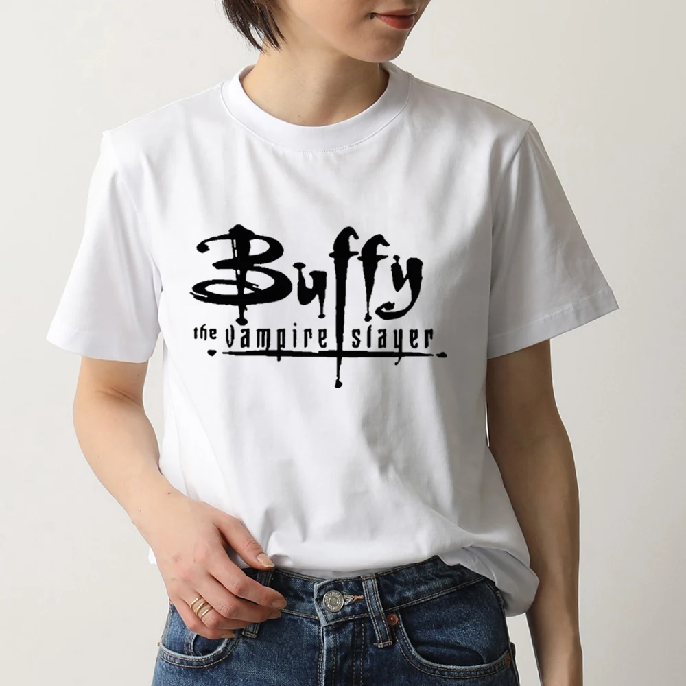 Buffy The Vampire Slayer T-shirt Women/men Personalized Letter Pattern Printing Tee Shirt O-ncek Loose high-quality Casual Tops
Buffy The Vampire Slayer T-shirt Women/men Personalized Letter Pattern Printing Tee Shirt O-ncek Loose high-quality Casual Tops