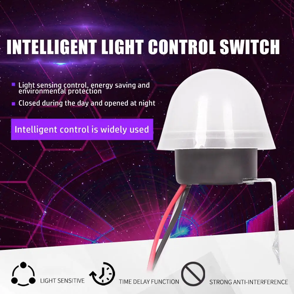 Waterproof 12V/110V/220V 10A AS-20 LED Light Switch Light Sensor Switch Intelligent Switch Photosensitive Switch
Waterproof 12V/110V/220V 10A AS-20 LED Light Switch Light Sensor Switch Intelligent Switch Photosensitive Switch