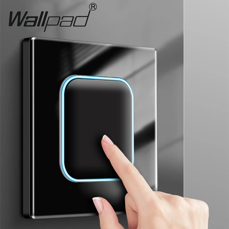 Wallpad 1 2 3 4 Gang Wall Light Switch 1 Way 2 Way Black Glass Impulse Momentary Switch LED Indicator TV DATA TEL Wall Socket
Wallpad 1 2 3 4 Gang Wall Light Switch 1 Way 2 Way Black Glass Impulse Momentary Switch LED Indicator TV DATA TEL Wall Socket