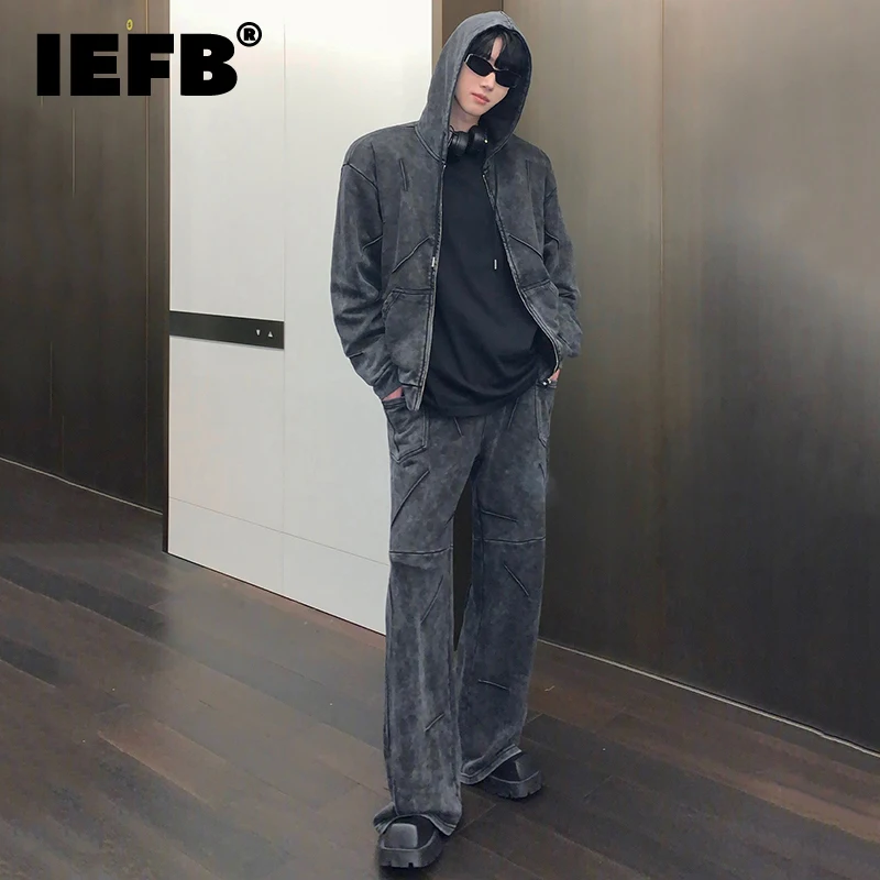 Мужские толстовки с капюшоном IEFB, свободные винтажные трендовые мужские модные нишевые дизайнерские мешковатые джинсы, 2 предмета, 9C2482
Мужские толстовки с капюшоном IEFB, свободные винтажные трендовые мужские модные нишевые дизайнерские мешковатые джинсы, 2 предмета, 9C2482