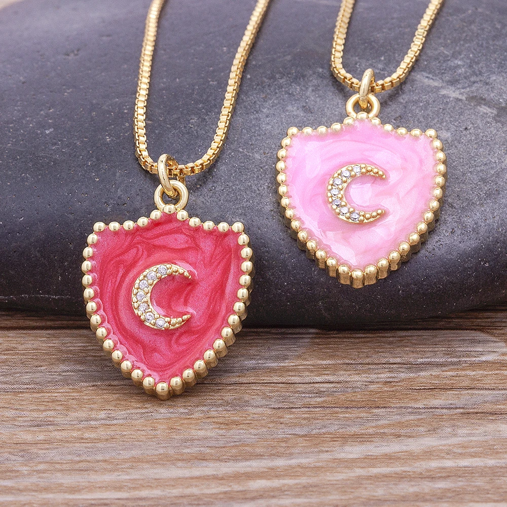 AIBEF Classic Colorful Enamel Shield Shape Moon Pendant Gold Plated Necklace Women Trendy Friendship Jewelry Charm Chain Gift
AIBEF Classic Colorful Enamel Shield Shape Moon Pendant Gold Plated Necklace Women Trendy Friendship Jewelry Charm Chain Gift