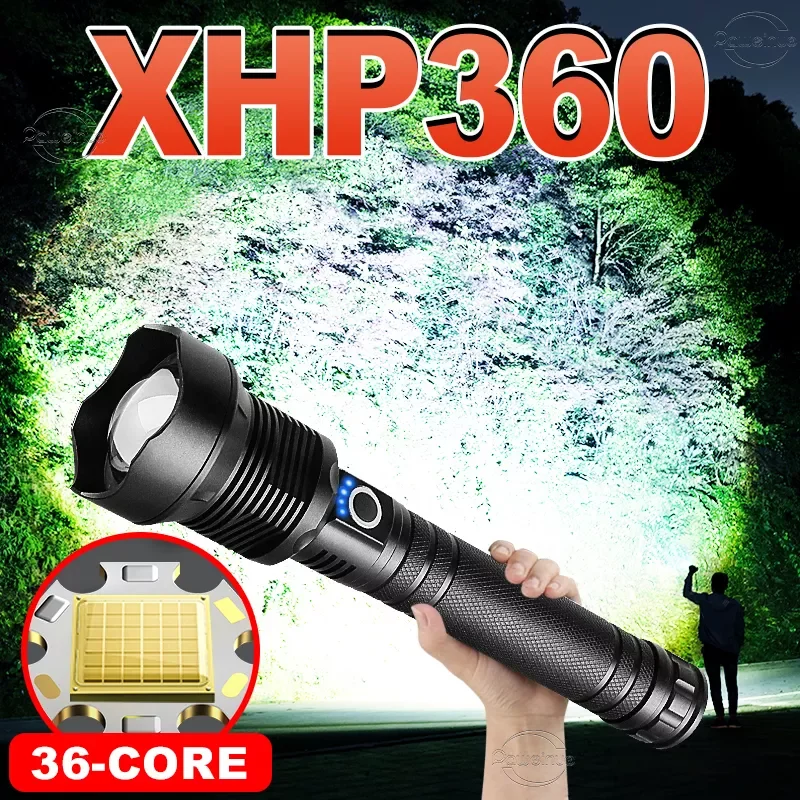 Paweinuo XHP360 Powerful Led Flashlight High Power Rechargeable Torch Usb Tactical Flashlight IPX6 Waterproof Zoomable Hand Lamp
Paweinuo XHP360 Powerful Led Flashlight High Power Rechargeable Torch Usb Tactical Flashlight IPX6 Waterproof Zoomable Hand Lamp