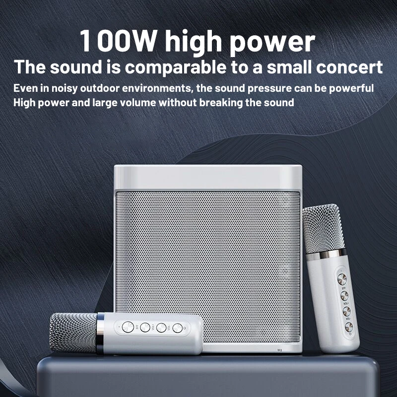 YS-203 100W High Power Wireless Portable Microphone Bluetooth Sound Outdoor Family Party Karaoke Subwoofer Boom Box Caixa De Som
YS-203 100W High Power Wireless Portable Microphone Bluetooth Sound Outdoor Family Party Karaoke Subwoofer Boom Box Caixa De Som