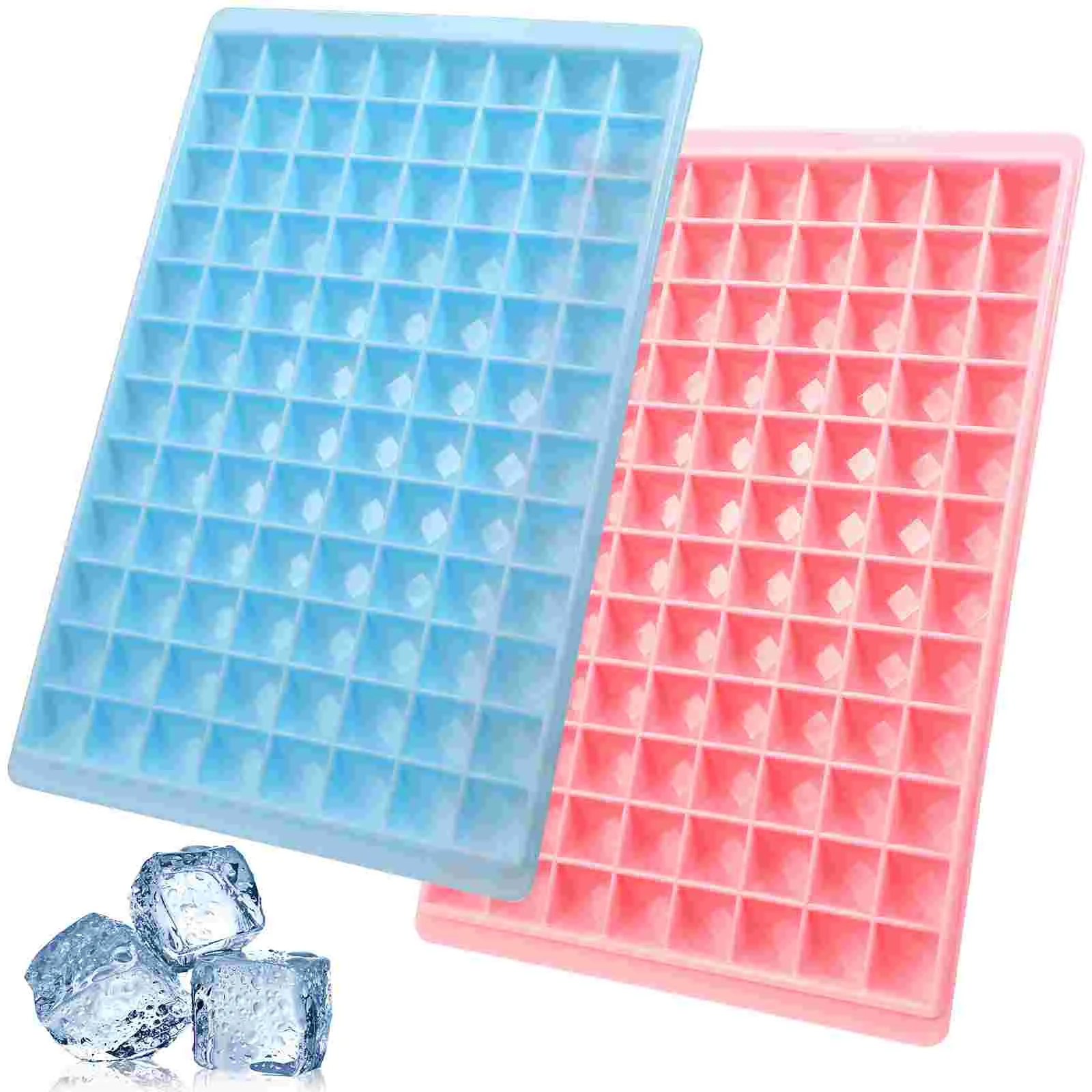 2pcs Cube Trays, Easy Release Flexible Maker Molds for Chilled Drinks, Cocktails Silicone
2pcs Cube Trays, Easy Release Flexible Maker Molds for Chilled Drinks, Cocktails Silicone