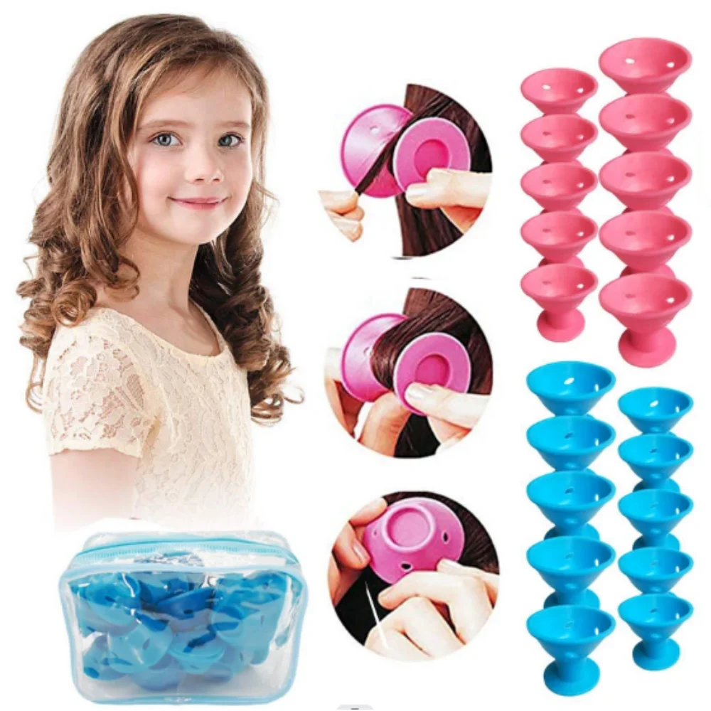 10Pcs Soft Rubber Silicone Heatless Hair Curler Twist Hair Rollers Clips No Heat Hair Curls DIY Hair Styling Tools for Girl
10Pcs Soft Rubber Silicone Heatless Hair Curler Twist Hair Rollers Clips No Heat Hair Curls DIY Hair Styling Tools for Girl