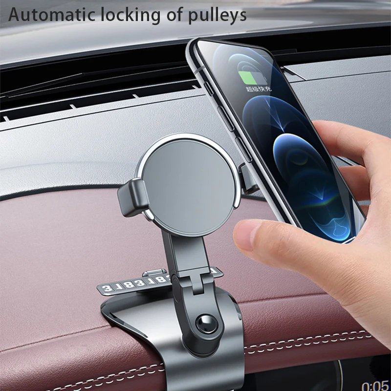 1200 Degree Rotating Mobile Phone Stand Holder Dashboard Rearview Mirror GPS Navigation Bracket In Car With Parking Number Plate
1200 Degree Rotating Mobile Phone Stand Holder Dashboard Rearview Mirror GPS Navigation Bracket In Car With Parking Number Plate
