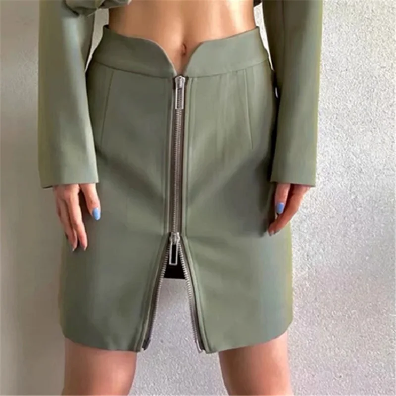 Women Fall Summer High Waist Skirt New Fashion Solid Color Street Mini Pencil Skirt Sexy Double Zipper Slim Bag Hip Short Skirt
Women Fall Summer High Waist Skirt New Fashion Solid Color Street Mini Pencil Skirt Sexy Double Zipper Slim Bag Hip Short Skirt