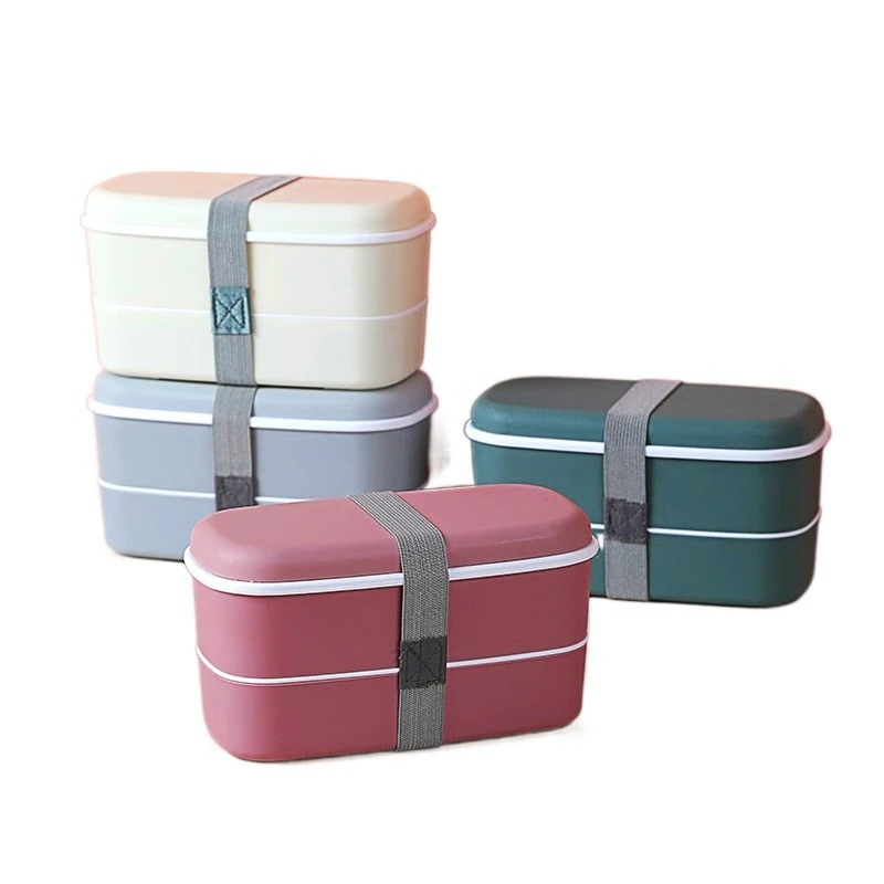 Japanese Style Lunch Box Food Grade Material Preservation Box Double Separation Square Solid Color Lunch Box Convenient To Carry
Japanese Style Lunch Box Food Grade Material Preservation Box Double Separation Square Solid Color Lunch Box Convenient To Carry