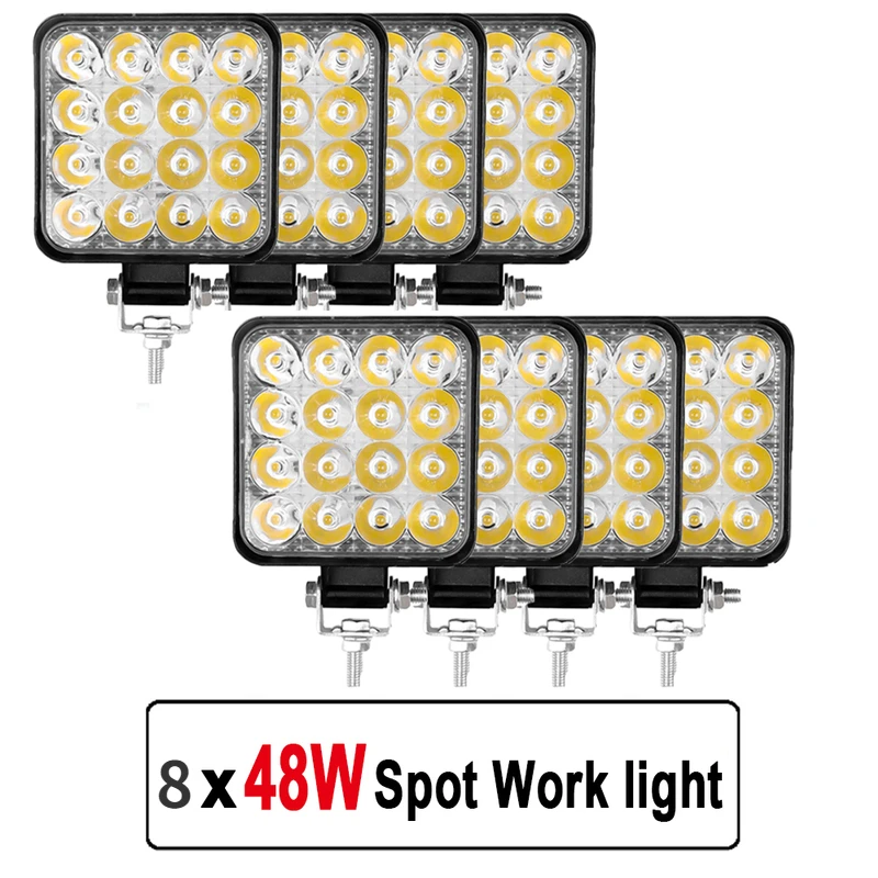 4Pcs Car LED Bar Worklight 48W Offroad Work Light 12V Auto Light Fog Lamp off road 4x4 LED Tractor Spotlight for Truck ATV 4 i
4Pcs Car LED Bar Worklight 48W Offroad Work Light 12V Auto Light Fog Lamp off road 4x4 LED Tractor Spotlight for Truck ATV 4 i