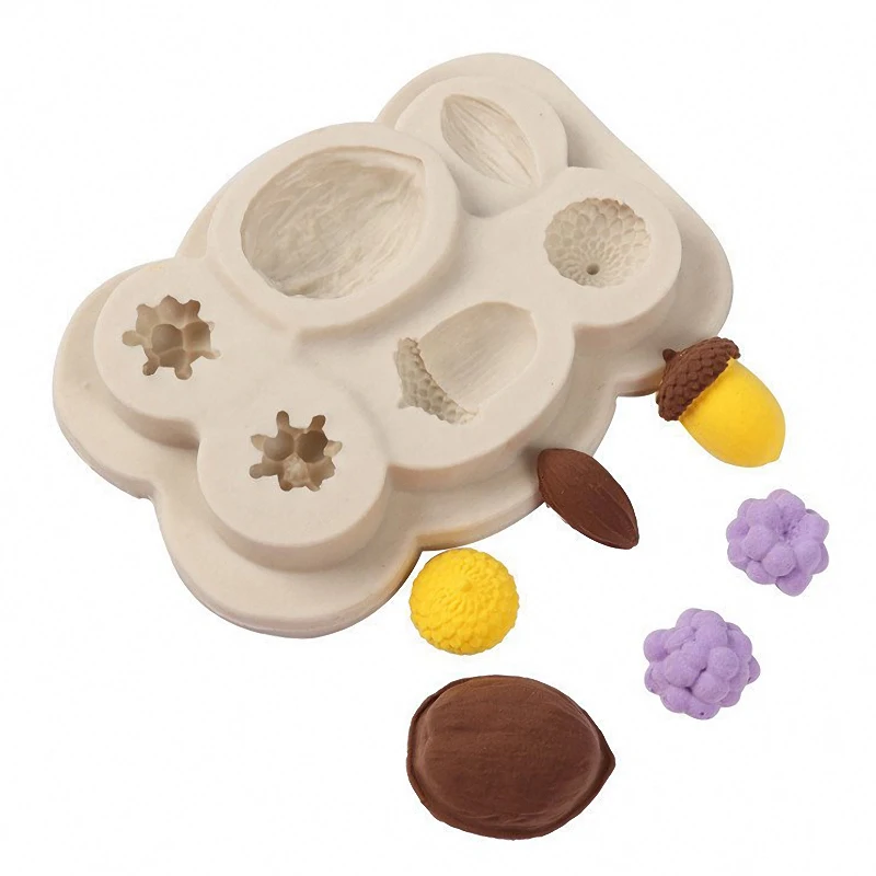 6 Holes 3D DIY Cookie Nut Cake Fondant Molds Decorating for Sugar Chocolate Silicone Molds Event Festival Decoration Cake Tools
6 Holes 3D DIY Cookie Nut Cake Fondant Molds Decorating for Sugar Chocolate Silicone Molds Event Festival Decoration Cake Tools