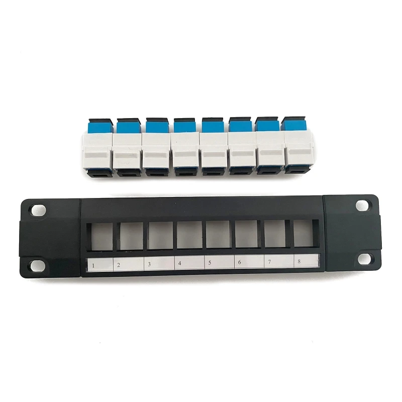 8 Port SC Optical Fiber Patch Panel Support 1U Network Patch Panel UTP 19-Inch Wallmount or Rackmount Punch Down Block
8 Port SC Optical Fiber Patch Panel Support 1U Network Patch Panel UTP 19-Inch Wallmount or Rackmount Punch Down Block