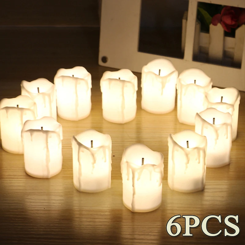 6/3PCS LED Candle Battery Powered Flameless Tea Light Lamp for For Home Wedding Party Halloween Christmas Decor Candle Lights
6/3PCS LED Candle Battery Powered Flameless Tea Light Lamp for For Home Wedding Party Halloween Christmas Decor Candle Lights