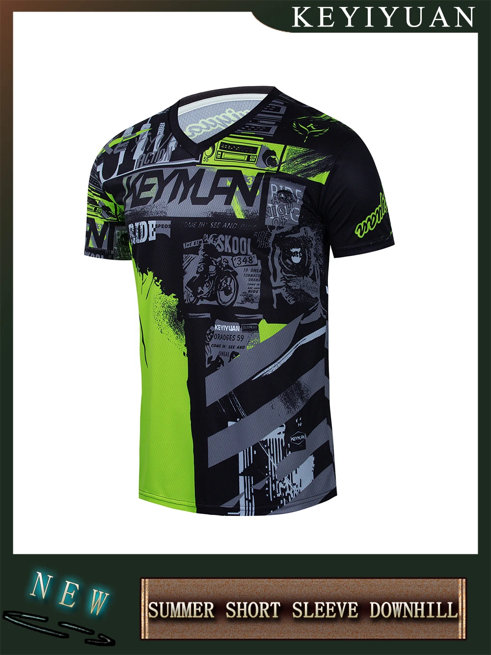 KEYIYUAN New Summer Short Sleeve MTB Shirt Mountain Bicycle T-shirt Men's Downhill Jersey Motocross Clothing Maillot Velo Homme
KEYIYUAN New Summer Short Sleeve MTB Shirt Mountain Bicycle T-shirt Men's Downhill Jersey Motocross Clothing Maillot Velo Homme