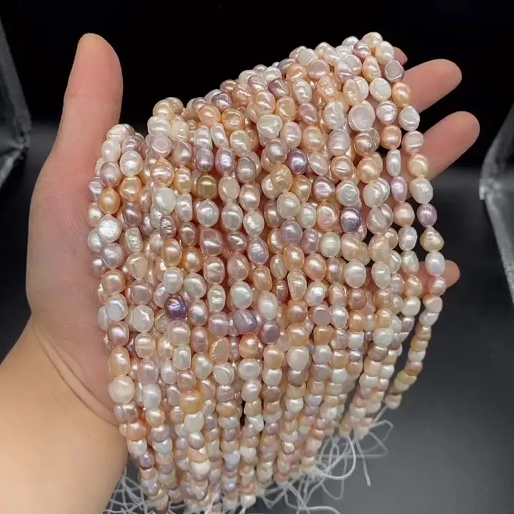 Natural Freshwater Pearl Beads For DIY Jewelry Making Necklaces Bracelets And Earrings Straight Hole Color Mixing36cm 4mm
Natural Freshwater Pearl Beads For DIY Jewelry Making Necklaces Bracelets And Earrings Straight Hole Color Mixing36cm 4mm
