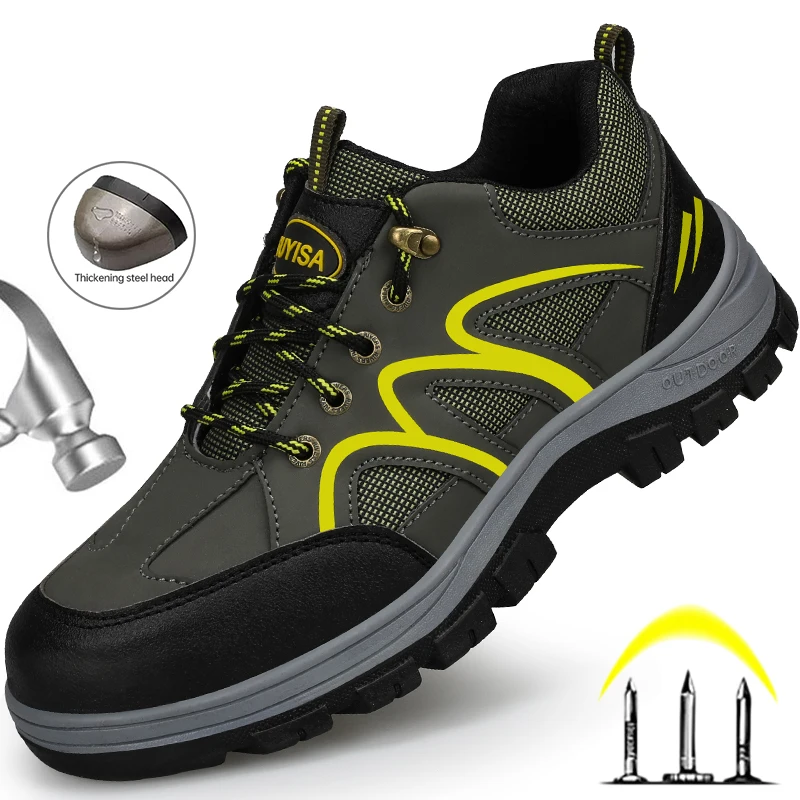 Indestructible Shoes Breathable Work Sneakers Men Safety Shoes Male Steel Toe Safety Boots Anti-puncture Work Shoes Footwear
Indestructible Shoes Breathable Work Sneakers Men Safety Shoes Male Steel Toe Safety Boots Anti-puncture Work Shoes Footwear