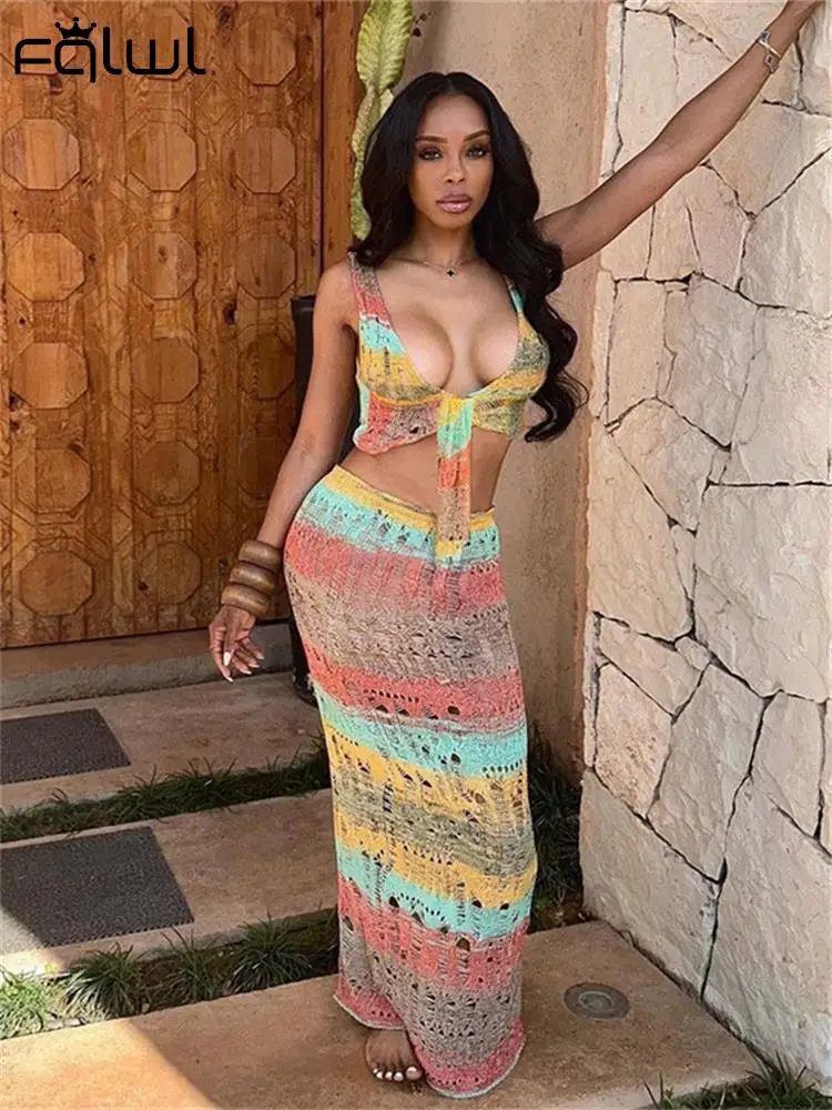 Habbris Summer Red Bodycon Knitted Maxi Skirt 2 Two Piece Set Beach Party Outfits For Women 2023 Backless Crop Skirts Sets
Habbris Summer Red Bodycon Knitted Maxi Skirt 2 Two Piece Set Beach Party Outfits For Women 2023 Backless Crop Skirts Sets