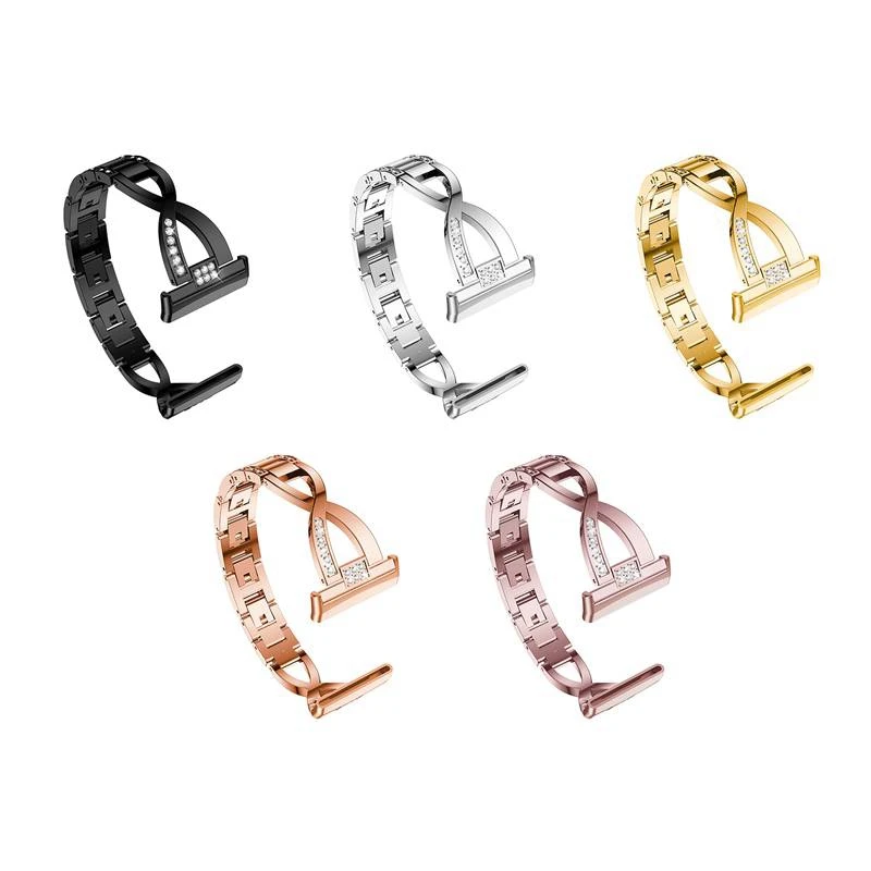 Top Deals Diamond Watch Band For Fitbit Versa 3 Stainless Steel Strap Lady Women Bling Diamond Band Strap
Top Deals Diamond Watch Band For Fitbit Versa 3 Stainless Steel Strap Lady Women Bling Diamond Band Strap