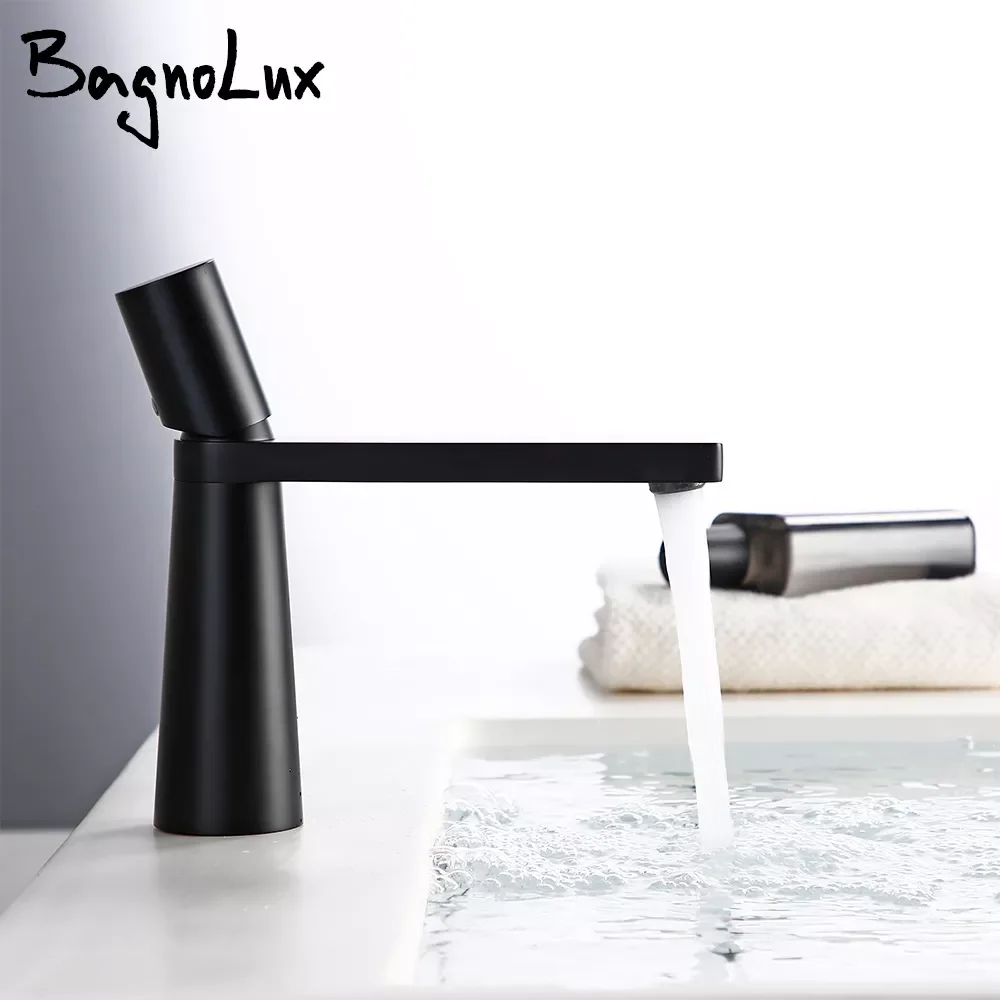 Bathroom Faucets Black Brass Single Hole Single Handle 360 Degree Rotation Deck Mounted Basin Hot And Cold Water Sink
Bathroom Faucets Black Brass Single Hole Single Handle 360 Degree Rotation Deck Mounted Basin Hot And Cold Water Sink