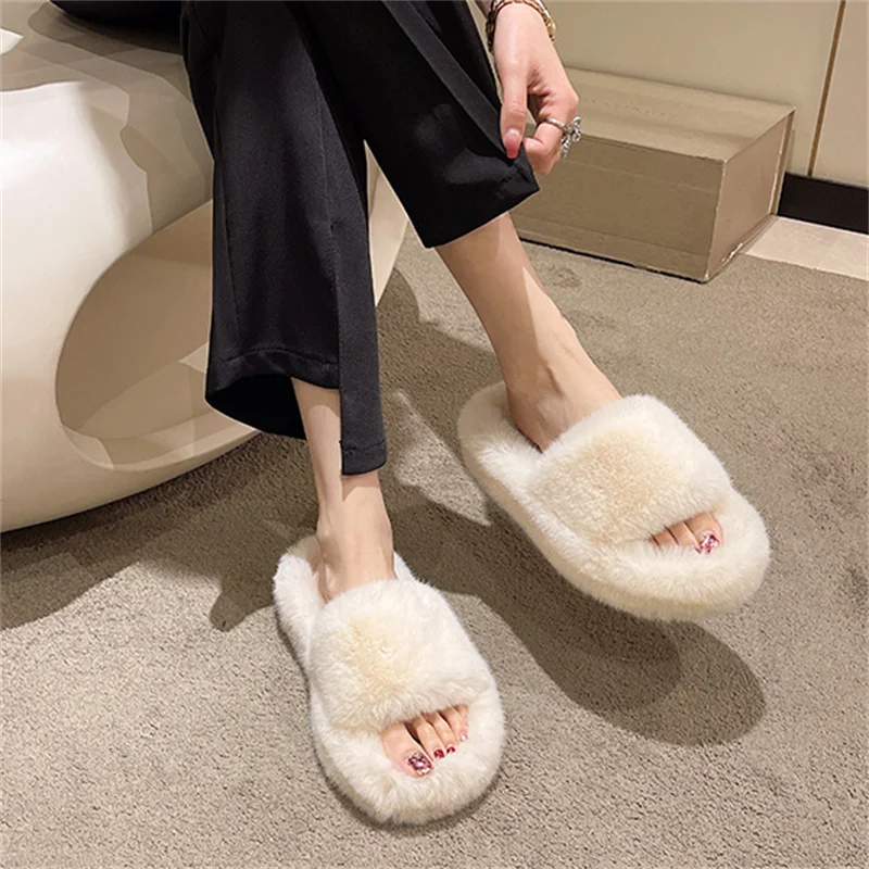 Plush Slippers Ladies Slippers Fluffy Fur Slippers for Women Winter Fur Home Women Slippers Flat Shoes Indoor Warm Slippers New
Plush Slippers Ladies Slippers Fluffy Fur Slippers for Women Winter Fur Home Women Slippers Flat Shoes Indoor Warm Slippers New