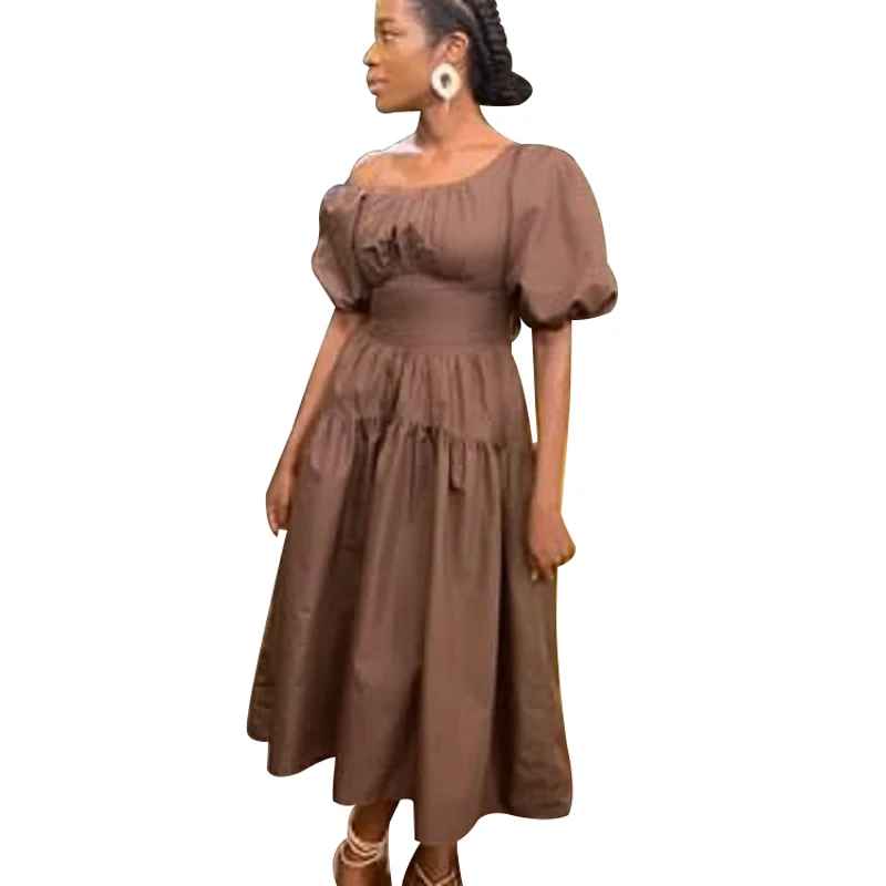 Dashiki African Dress Women Puff Sleeve Skew Neck Africa Clothing 2022 New Ruffle Patchwork Loose Casual Summer African Dresses
Dashiki African Dress Women Puff Sleeve Skew Neck Africa Clothing 2022 New Ruffle Patchwork Loose Casual Summer African Dresses