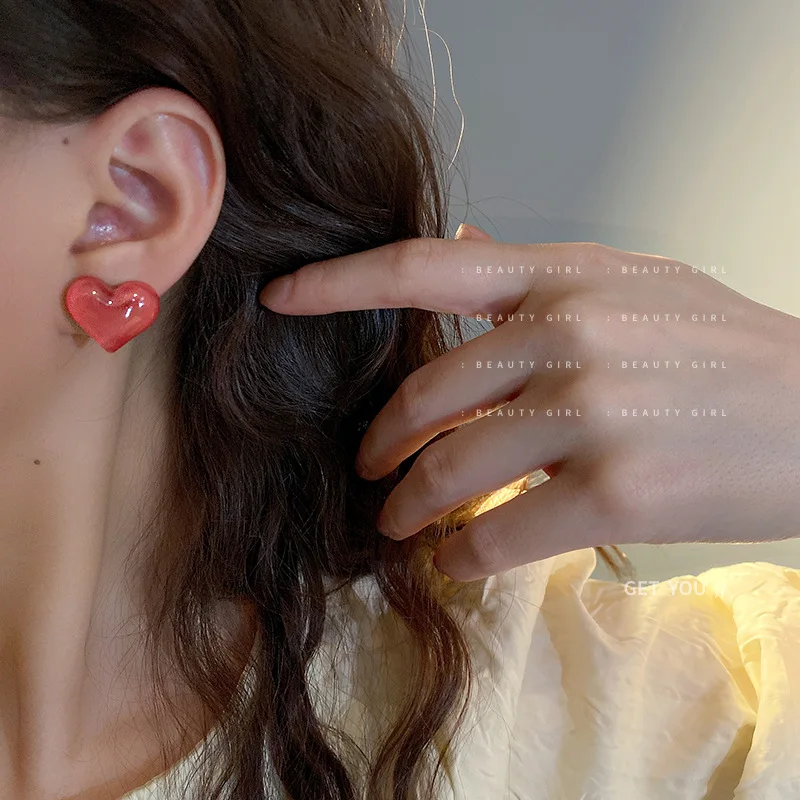 New Silver Needle Resin Heart Earrings Ins Style Small And Fresh Girl Niche Fashion Personality Female
New Silver Needle Resin Heart Earrings Ins Style Small And Fresh Girl Niche Fashion Personality Female