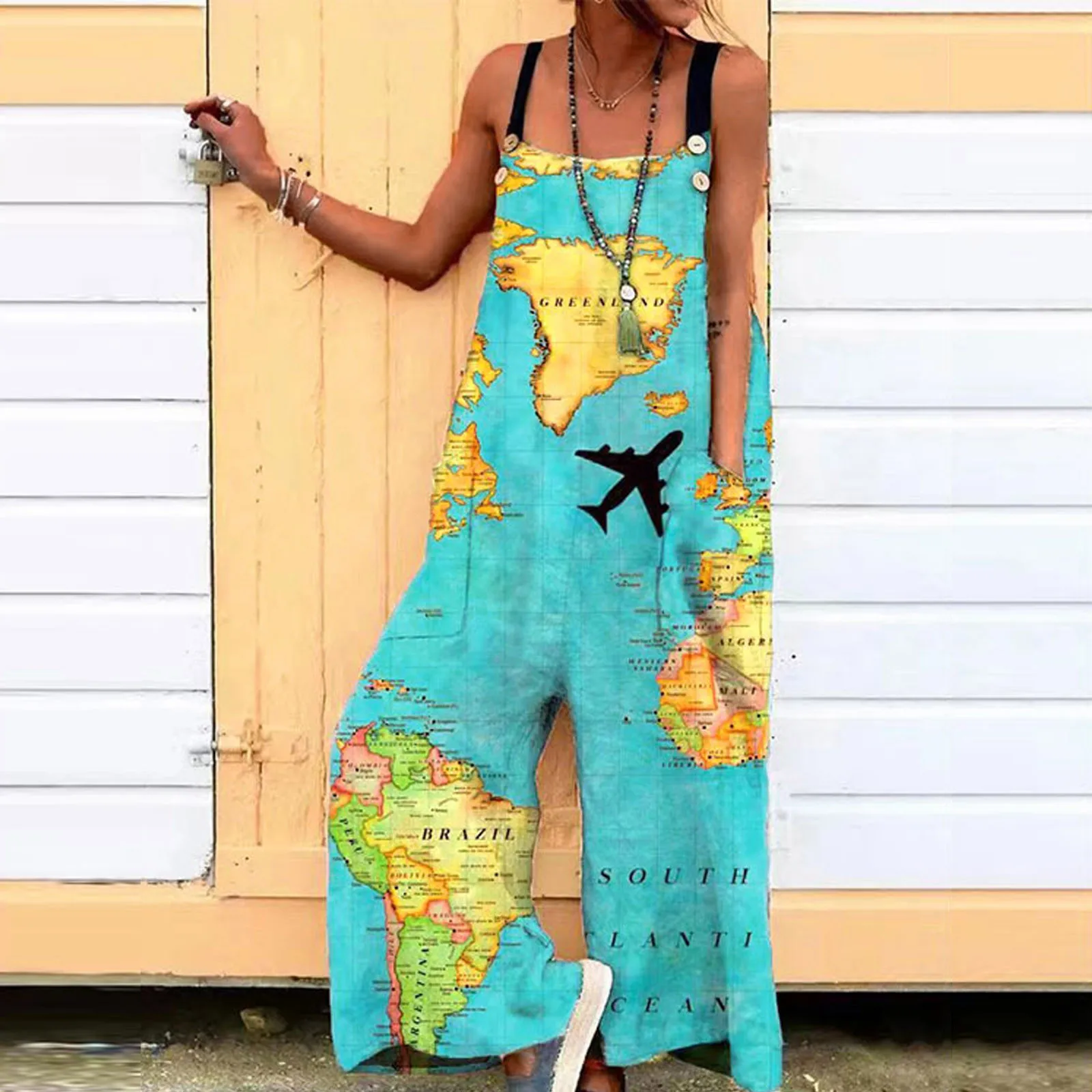 Casual Pocket Women Romper Strap Printed Oversized Playsuit Button Long Jumpsuit Women's Jumpsuit Women S Jumpsuit
Casual Pocket Women Romper Strap Printed Oversized Playsuit Button Long Jumpsuit Women's Jumpsuit Women S Jumpsuit