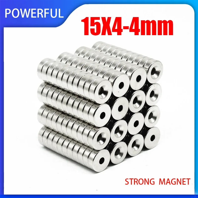 5~100PCS 15x4-4mm N35 Neodymium Magnet 15mm x 4mm Hole 4mm NdFeB Round Super Powerful Strong Permanent Magnetic imanes
5~100PCS 15x4-4mm N35 Neodymium Magnet 15mm x 4mm Hole 4mm NdFeB Round Super Powerful Strong Permanent Magnetic imanes