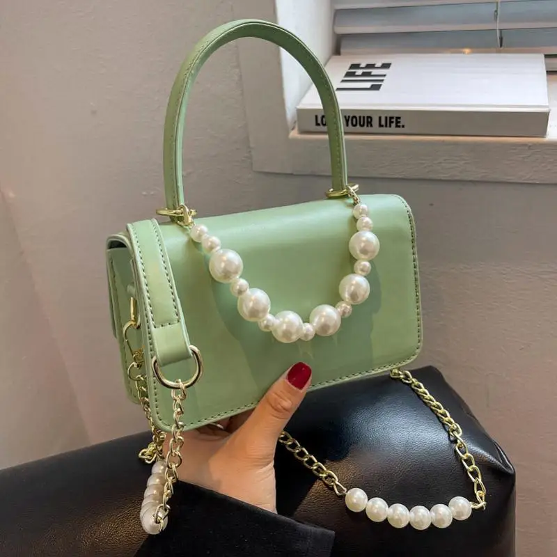 Pearl Shoulder Bag for Women Summer New Brand Designer Women's Handbag 2022 Trend Small Flap Fashion Female Crossbody Bags
Pearl Shoulder Bag for Women Summer New Brand Designer Women's Handbag 2022 Trend Small Flap Fashion Female Crossbody Bags