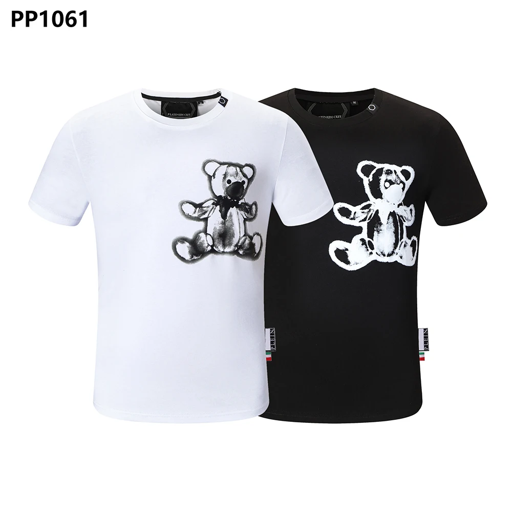 Plein Men's T-shirt Bear Short Sleeve Round Neck 100% Cotton Tops Hip Hop Street Sports Gym T-shirt Men 2022 New
Plein Men's T-shirt Bear Short Sleeve Round Neck 100% Cotton Tops Hip Hop Street Sports Gym T-shirt Men 2022 New