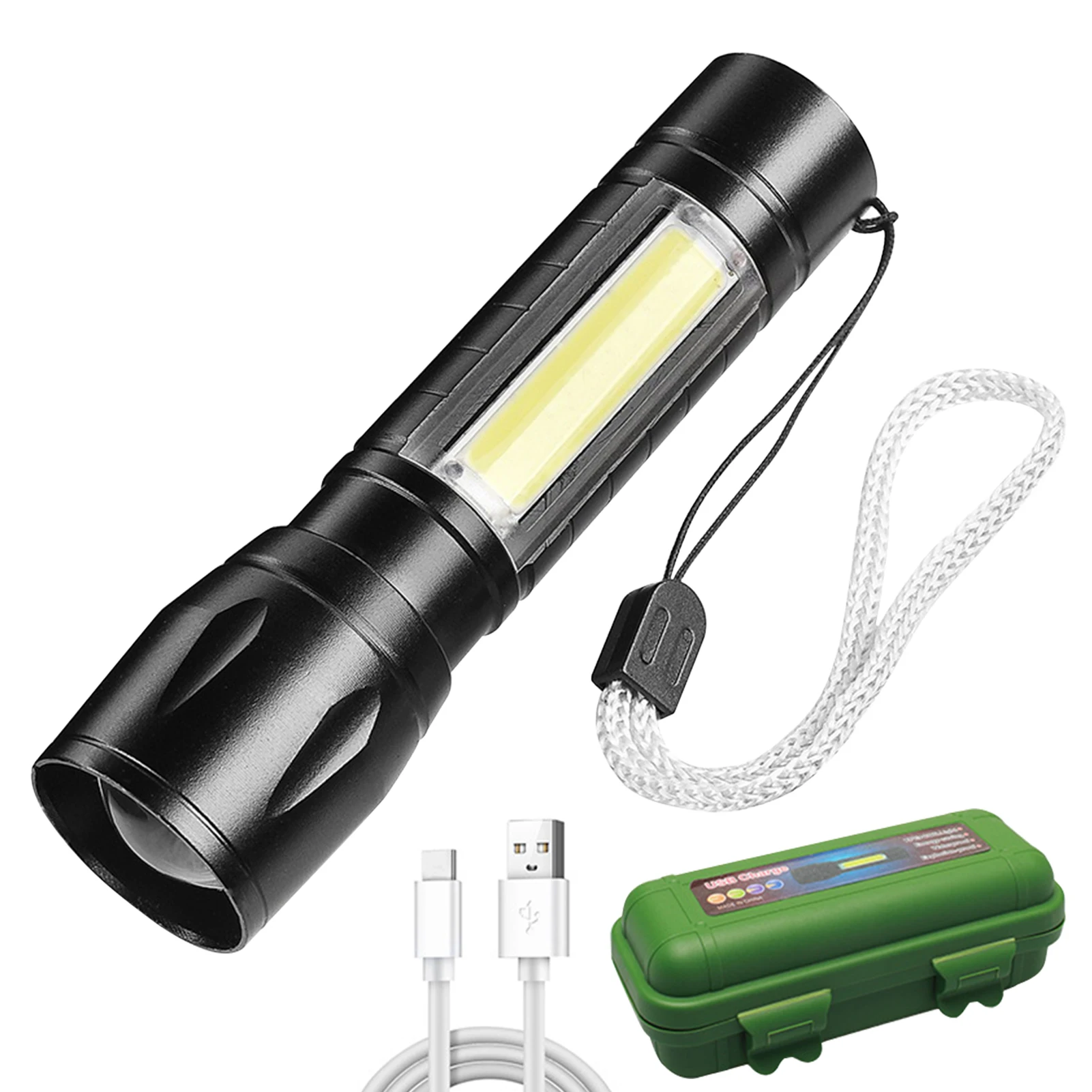 Torch Aluminium Alloy Battery Operated Camping Hiking Outdoor Indoor Rechargeable Super Bright 3 Modes Led Flashlight Side Light
Torch Aluminium Alloy Battery Operated Camping Hiking Outdoor Indoor Rechargeable Super Bright 3 Modes Led Flashlight Side Light
