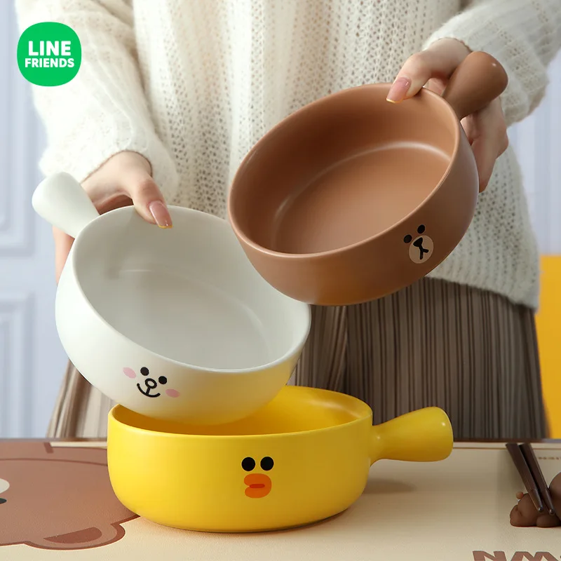 Линия друзей, медведь Brwon, персонаж, керамика, лапша быстрого приготовления, искусственная ручка, домашняя кухонная посуда, креативная миска...
Линия друзей, медведь Brwon, персонаж, керамика, лапша быстрого приготовления, искусственная ручка, домашняя кухонная посуда, креативная миска...