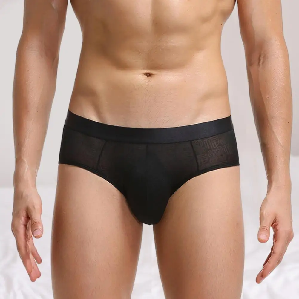 Super Soft Comfortable Underwear Ice Silk Sheer Transparent Mesh Men's Briefs Printed Shorts Sexy Exotic Low-Waist Underpants
Super Soft Comfortable Underwear Ice Silk Sheer Transparent Mesh Men's Briefs Printed Shorts Sexy Exotic Low-Waist Underpants