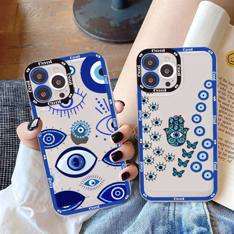 Funny Turkish Lucky Blue Evil Eye Phone Case for iPhone 11 12 13 Mini Pro Max 14 Pro Max Case shell
Funny Turkish Lucky Blue Evil Eye Phone Case for iPhone 11 12 13 Mini Pro Max 14 Pro Max Case shell